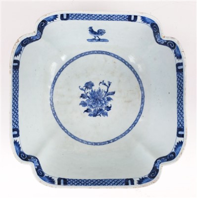Lot 106 - Oriental ceramics. A 19th century Chinese blue and white dish and other items
