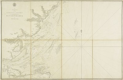 Lot 109 - Sea Charts. Six sea charts, 19th century