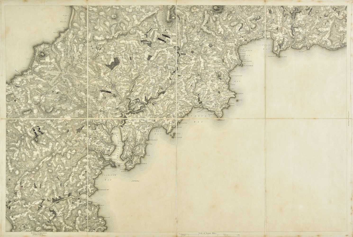 Lot 28 - Cornwall. Mudge (Lt Col.), Ordnance Survey map of Cornwall, 1813