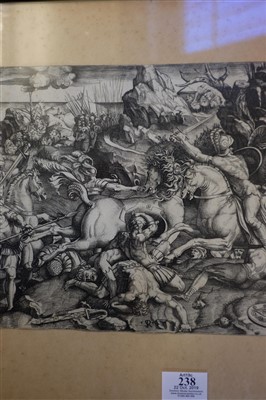 Lot 238 - Dente (Marco, 1486/1500-1527). Battle Scene, circa 1520