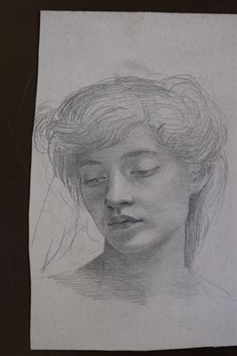 Lot 288 - De Morgan (Evelyn, 1855-1919). Head of a young woman