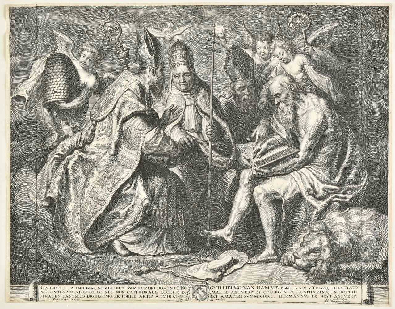 Lot 242 - Galle (Cornelis, the Elder, 1576 - 1656). Four Fathers of the Church (after Peter Paul
Rubens)