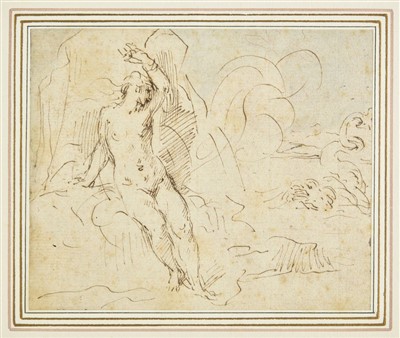 Lot 241 - Gabbiani (Anton Domenico, 1652-1726). Andromeda Chained to the Rocks/Study of Hands