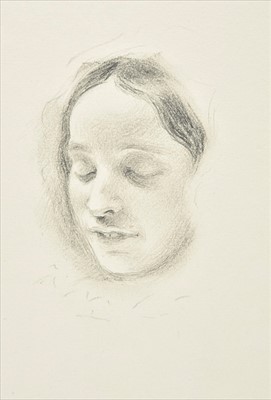 Lot 310 - Leslie (Charles Robert, 1794-1859). Head of a Young Girl on her Deathbed