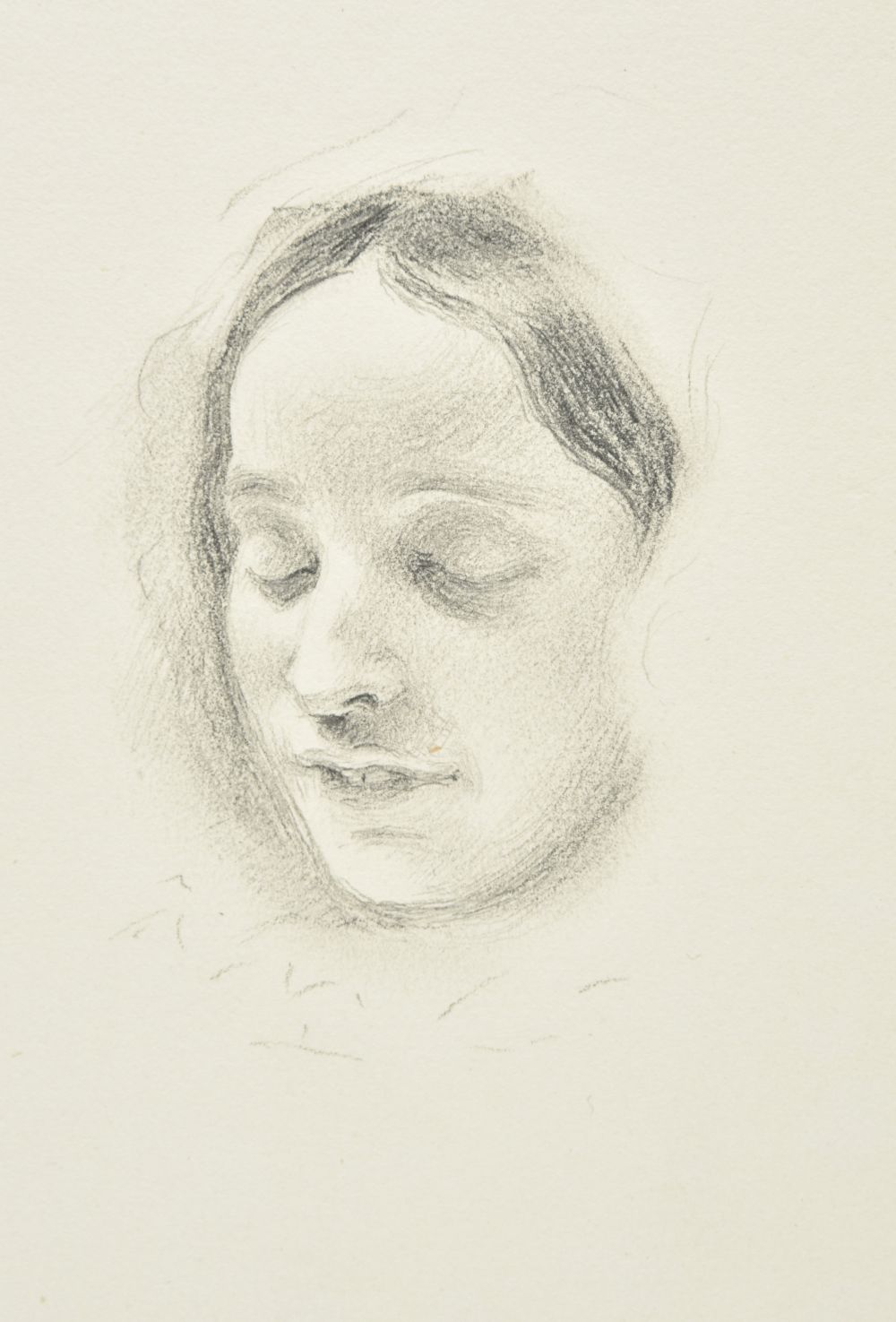 Leslie (Charles Robert, 1794-1859). Head - auctions & price archive