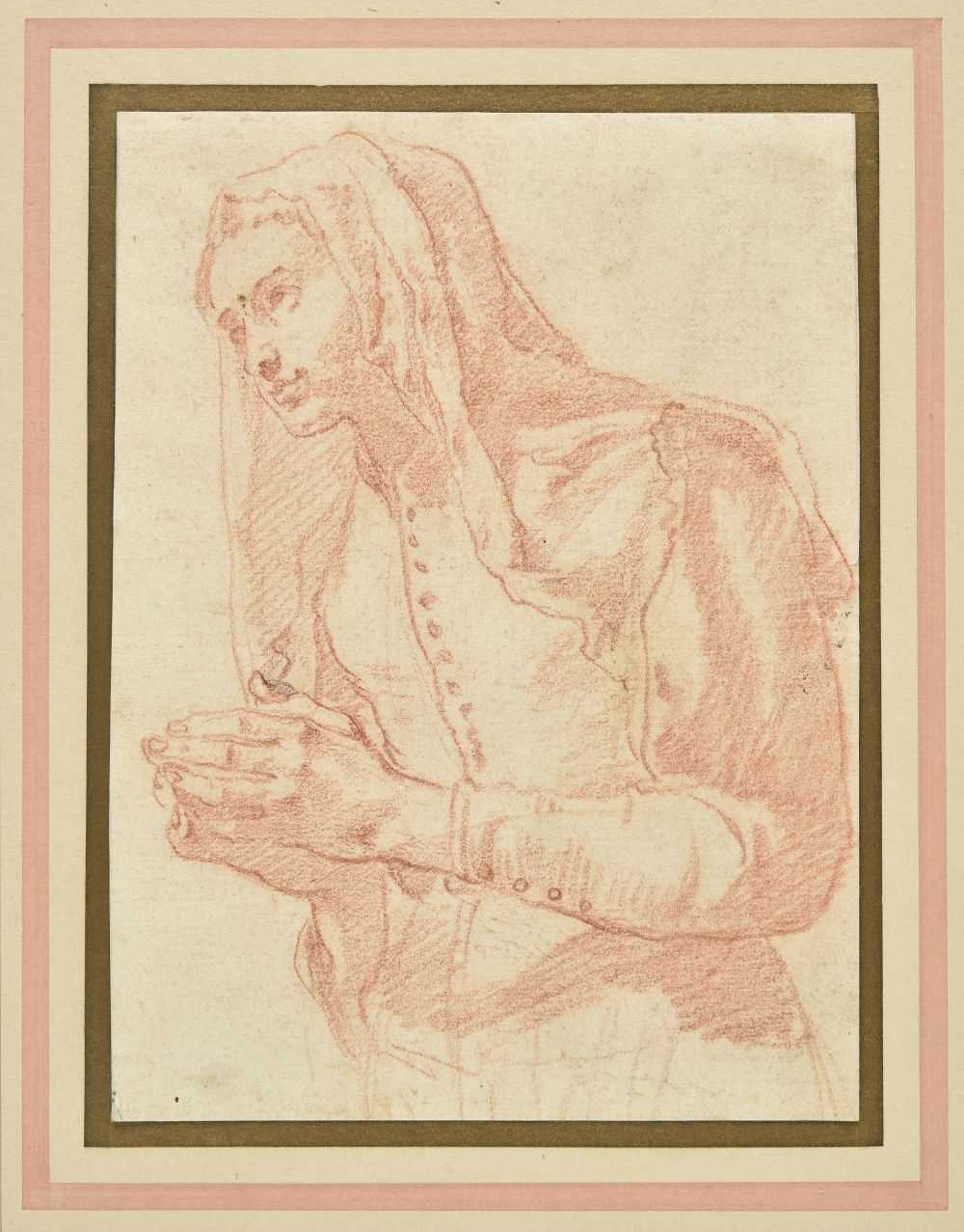 Lot 227 - Attributed to Matteo Rosselli (1578 - 1650). Study of a Young Woman in Prayer