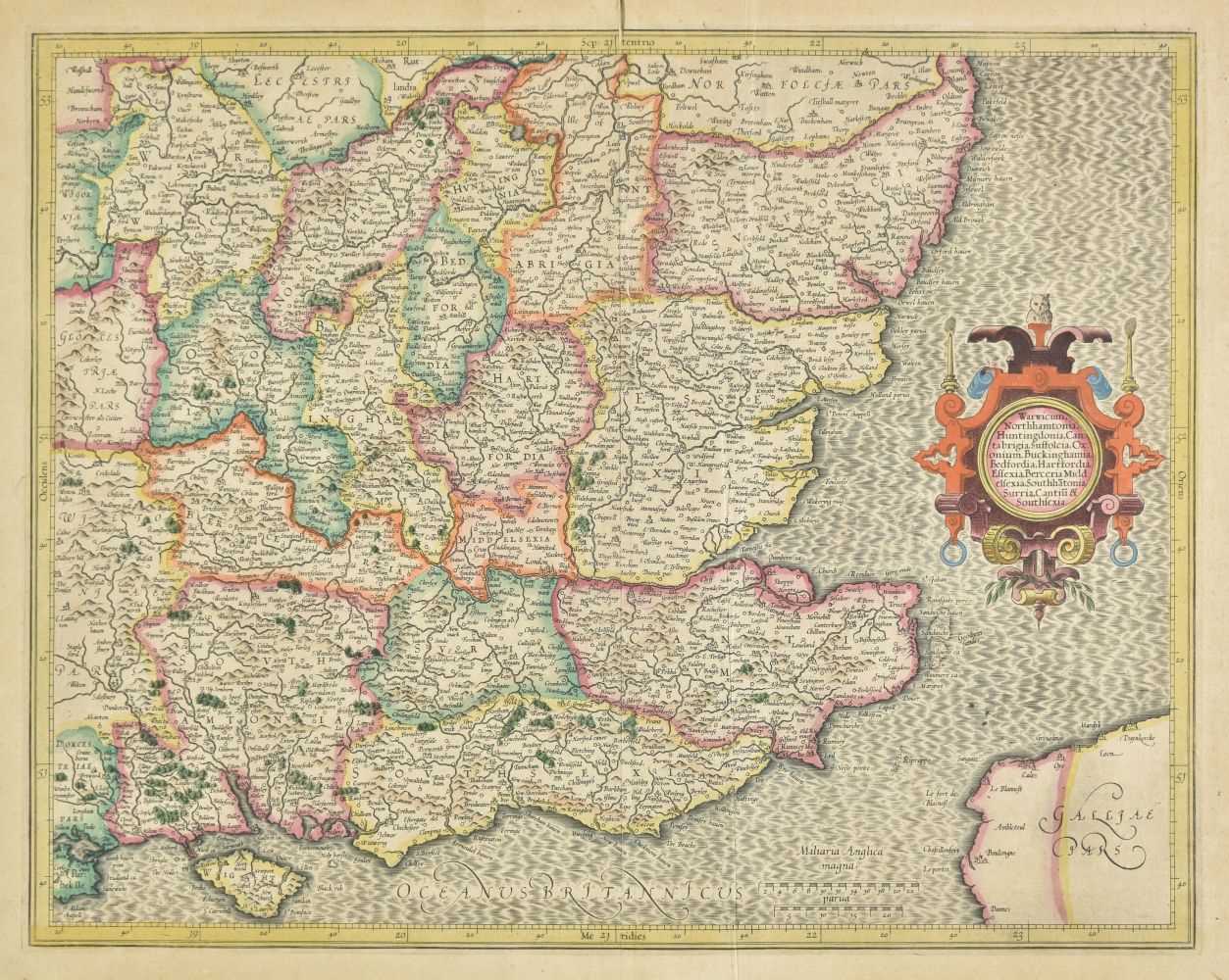 Lot 39 - England & Wales. A mixed collection of forty-four maps, 17th - 19th century
