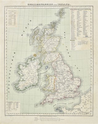 Lot 19 - British Isles.  A mixed collection of thirteen maps, mostly 18th & 19th century