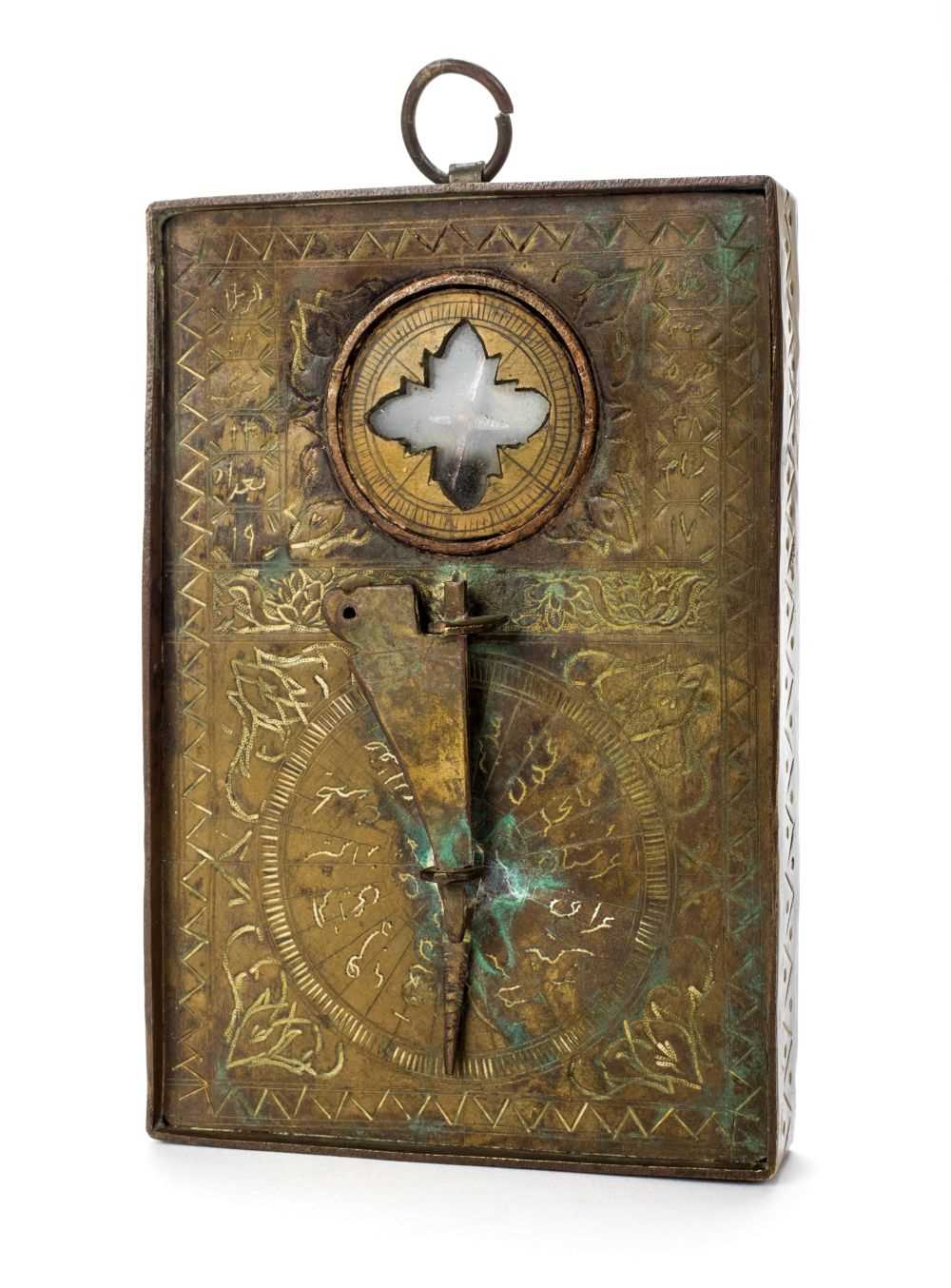 Lot 83 - Indo-Persian Compass. An early 20th century Qibla indicator