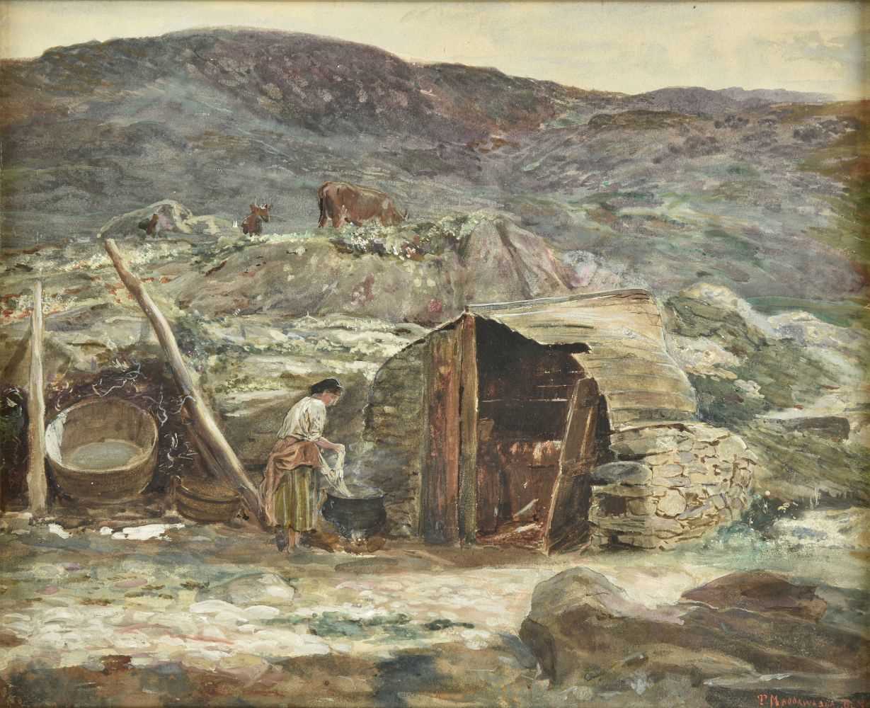 Lot 306 - Hemy (Thomas M. Madawaska, 1852-1937). The Fisherman's Hut, 1875