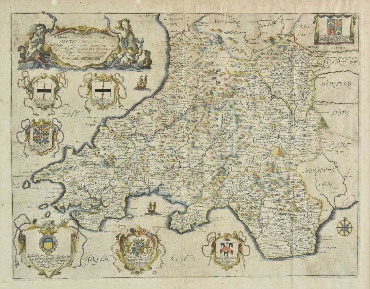 Lot 122 - Wales. Blome (Richard), A Generall Mapp of South Wales..., circa 1673