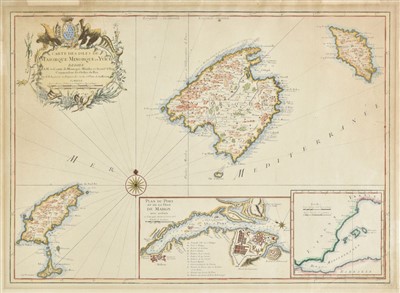 Lot 10 - Balearic Islands. Bellin (Jacques Nicolas), Carte des Isles de Maiorque..., 1740