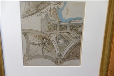 Lot 222 - Panfili (Pio, 1712-1812). Four studies of ceiling designs