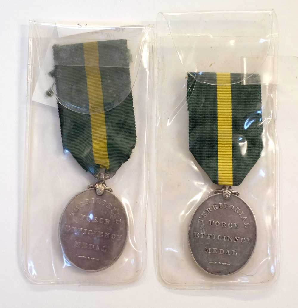 Lot 219 - Territorial Force Efficiency Medals (Royal