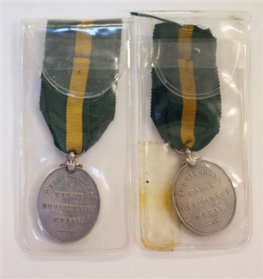 Lot 221 - Territorial Force Efficiency Medals (Yorkshire Regiment)