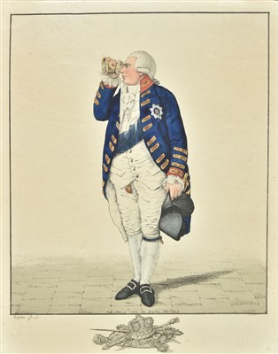 Lot 296 - Dighton (Robert, 1752-1814). An album containing 20 original watercolours