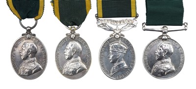 Lot 217 - Territorial Force Efficiency Medal. (Hampshire Regiment) etc