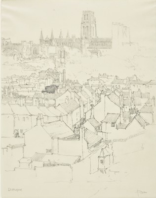 Lot 422 - Richards (Frederick Charles, 1887-1932). Durham, pencil on wove sketchbook paper