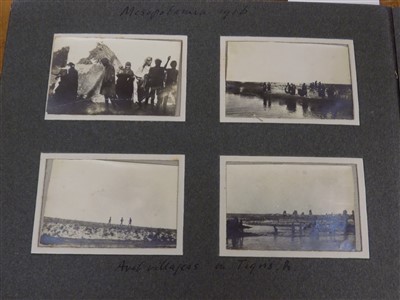 Lot 258 - WWI photographs. A WWI Mesopotamia theatre photograph album