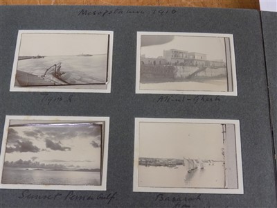 Lot 258 - WWI photographs. A WWI Mesopotamia theatre photograph album