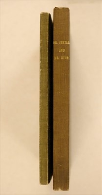 Lot 868 - Stevenson (Robert Louis). Strange Case of Dr Jekyll and Mr Hyde, 1886