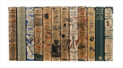 Lot 858 - Ransome (Arthur). 'Swallows and Amazons'. A complete set of all twelve titles, 1930-1950