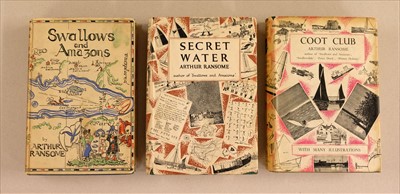 Lot 858 - Ransome (Arthur). 'Swallows and Amazons'. A complete set of all twelve titles, 1930-1950