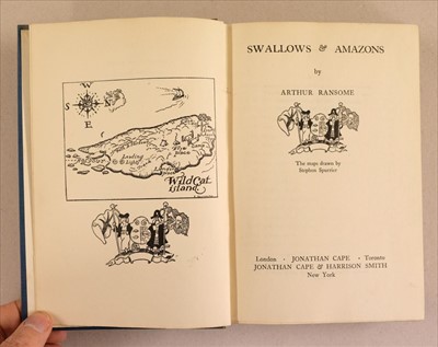 Lot 858 - Ransome (Arthur). 'Swallows and Amazons'. A complete set of all twelve titles, 1930-1950