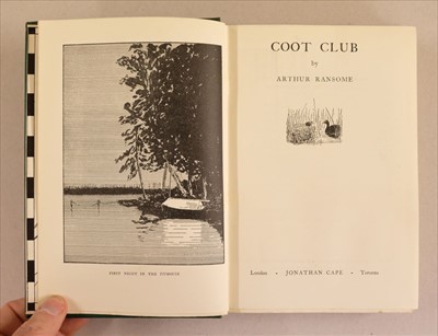 Lot 858 - Ransome (Arthur). 'Swallows and Amazons'. A complete set of all twelve titles, 1930-1950