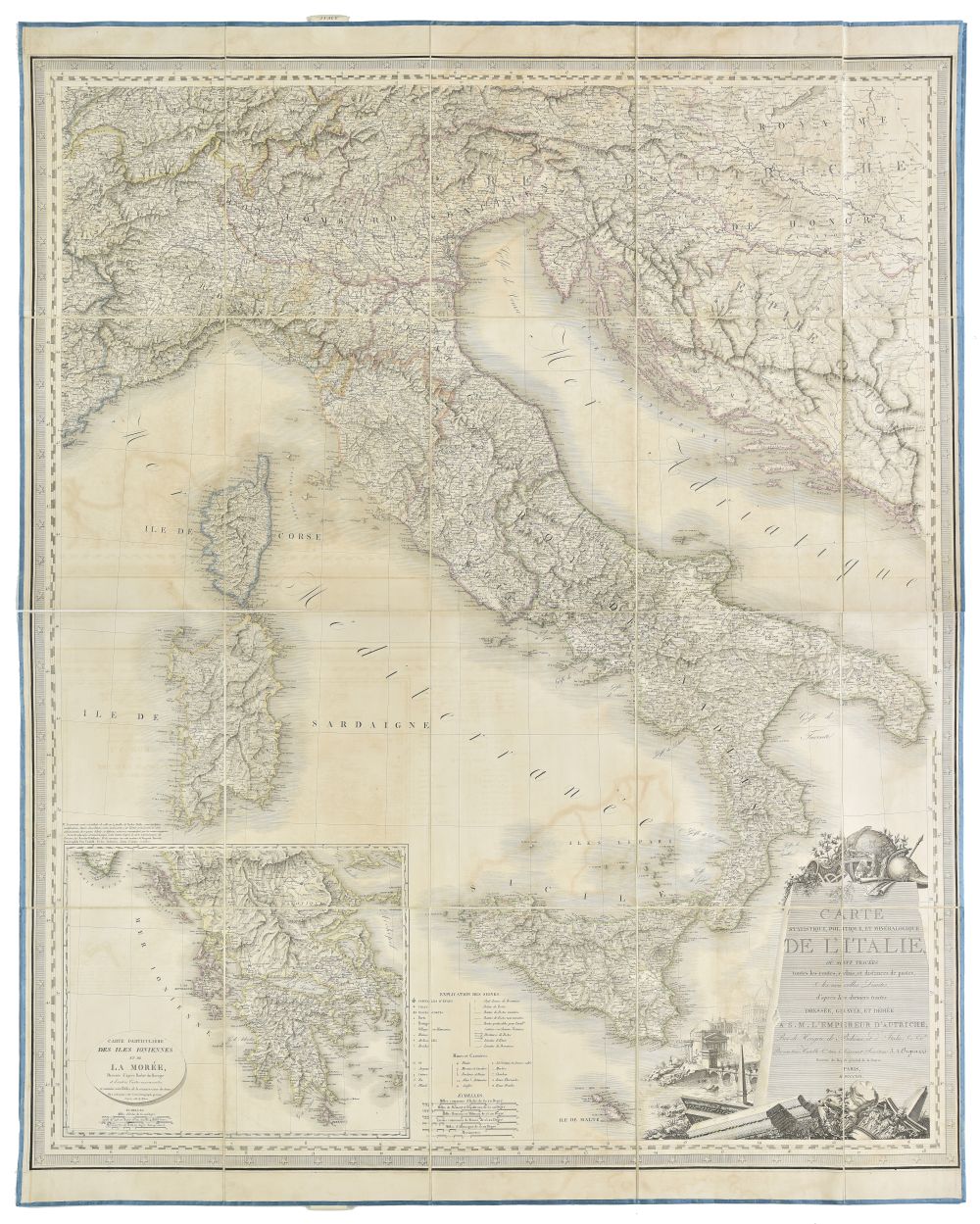 Lot 48 - Europe. Four Folding Maps, Circa 1820