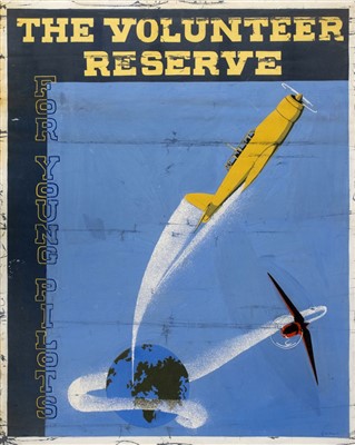 Lot 167 - WWII RAF ‘The Volunteer Reserve’. Original poster artwork, c. 1939