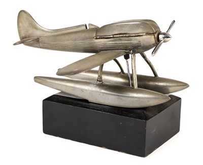 Lot 148 - Schneider Trophy Race. Supermarine S-5 racing monoplane table-lighter c. 1930