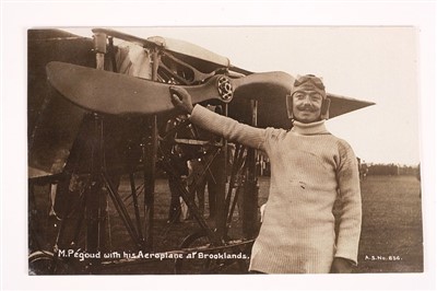 Lot 37 - Adolphe Pegoud. Brooklands Automobile Racing Club invitation, 1913