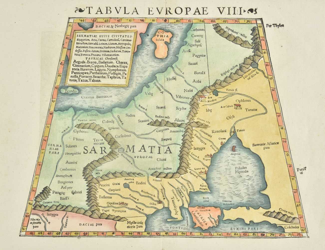 Lot 37 - Eastern Europe. Munster (Sebastian), Tabula Europae VIII, circa 1552