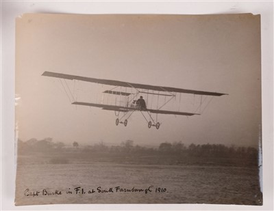 Lot 87 - Early Aviation. Pioneer Aviator signed framed photograph, 1910