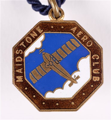 Lot 80 - Civil Aviation & Private Flying Club Membership Badges, circa 1920s-1940s