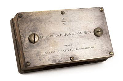 Lot 39 - Aeroplane Junction-Box. Joseph Lucas & Co Birmingham, circa 1914-1916