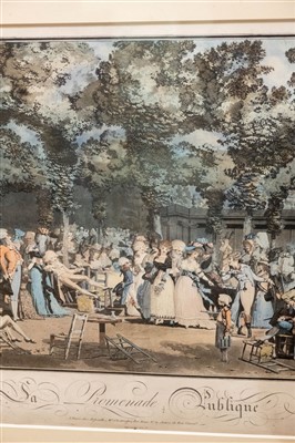Lot 307 - After Philibert-Louis Debucourt, La Promenade Publique, Paris, 1792 