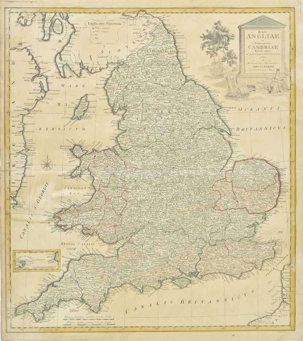 Lot 38 - England & Wales. A collection of of thirteen maps, 18th & 19th century