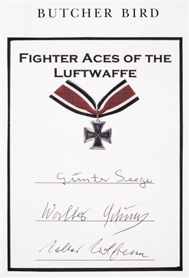 Lot 112 - Luftwaffe signatures. A collection of signed publications
