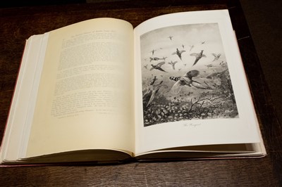 Lot 214 - Millais (J. G.). The Natural History of British Game Birds, 1st edition, 1909, Millais's copy