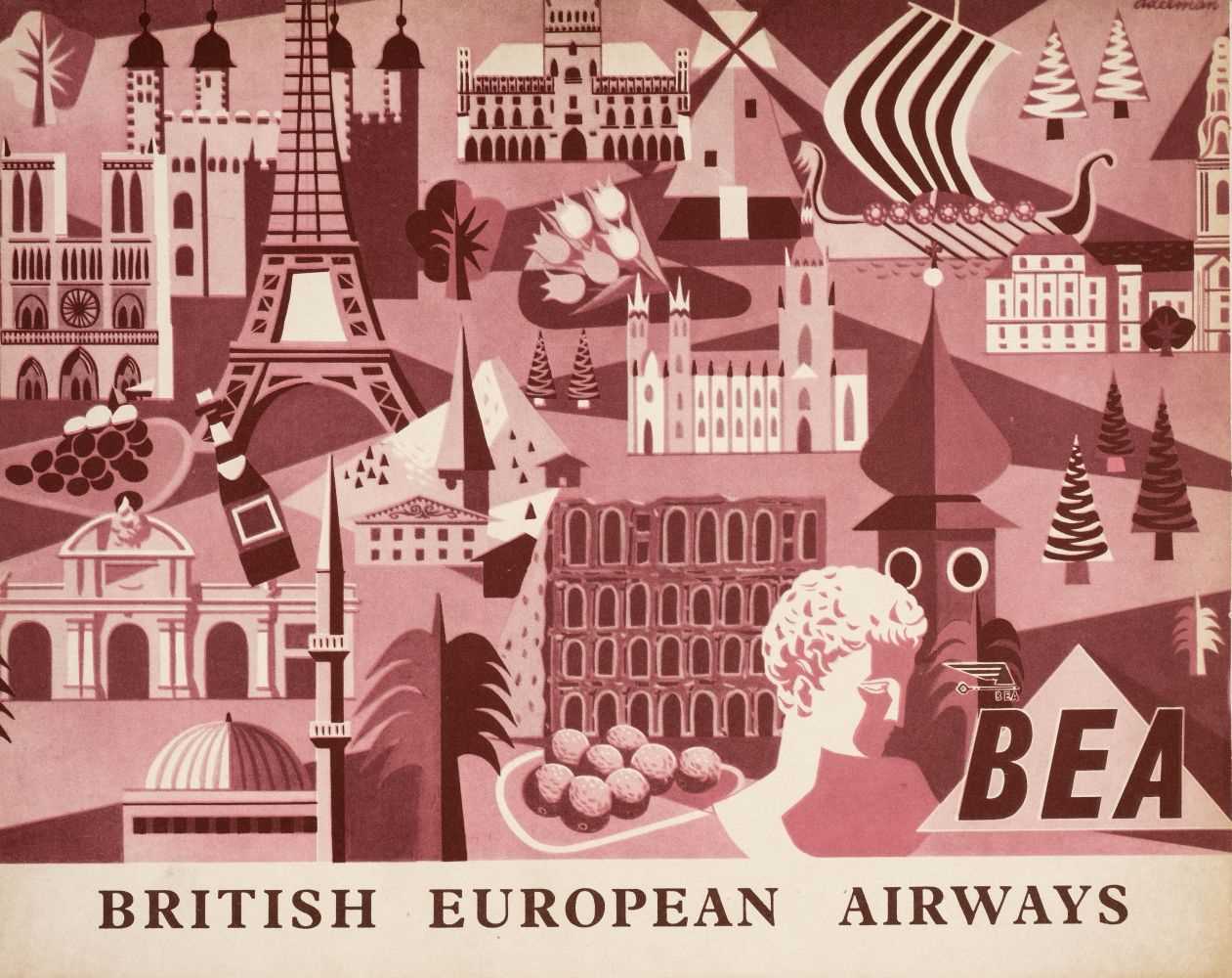 Lot 63 - Civil Aviation - BEA. A collection of timetables c.1946-1953