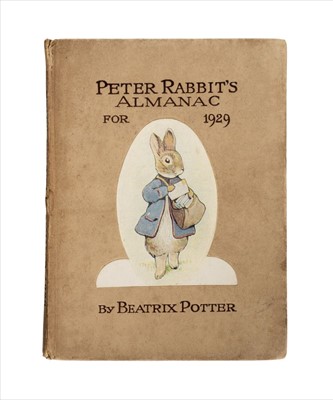 Lot 645 - Potter (Beatrix). Peter Rabbit's Almanac for 1929, Frederick Warne, [1928]