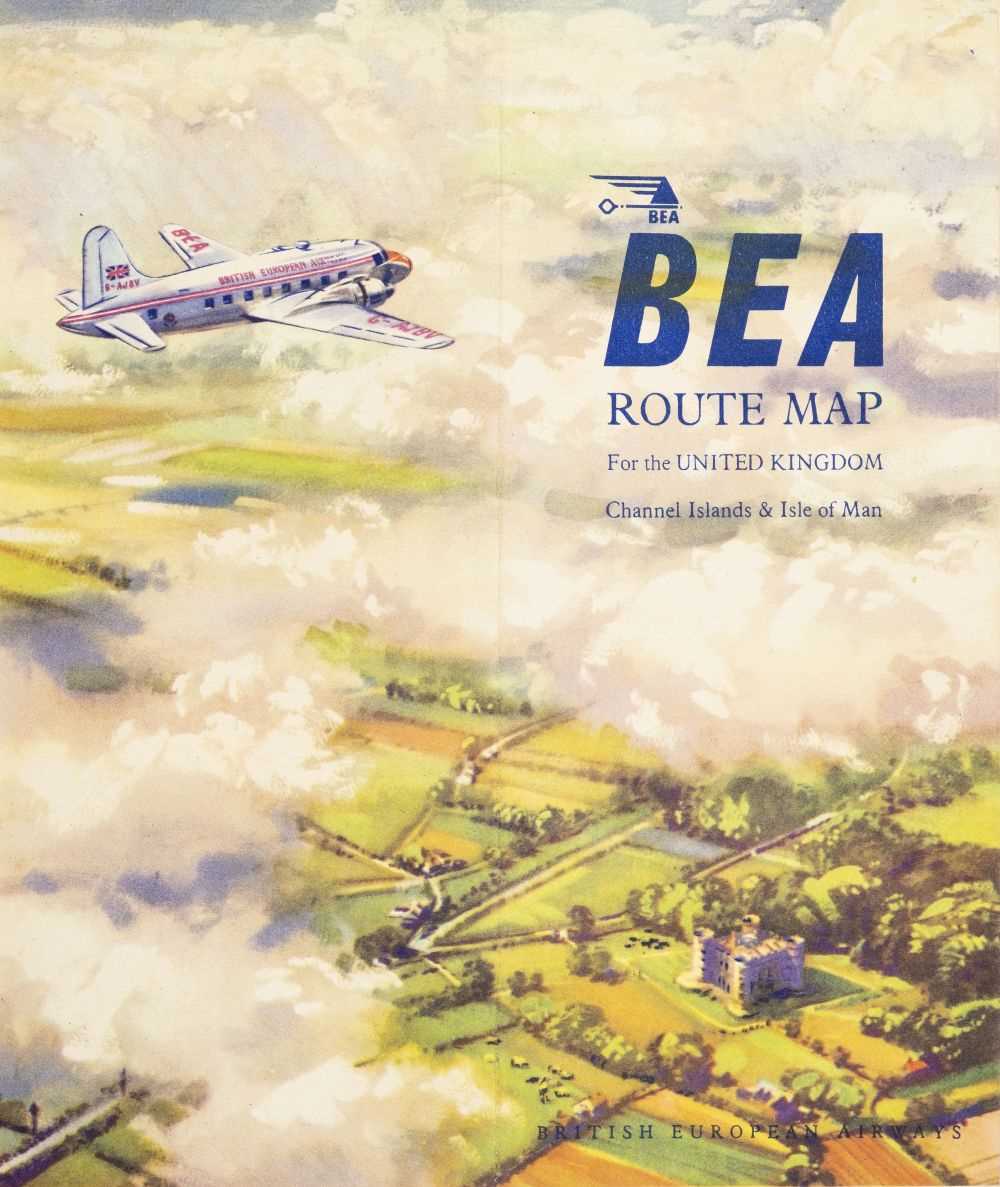 Lot 62 - Civil Aviation - BEA. A collection of Route Maps c.1940-1970