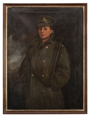 Lot 249 - Royal Horse Artillery. A WWI portrait of an Officer of the Royal Horse Artillery