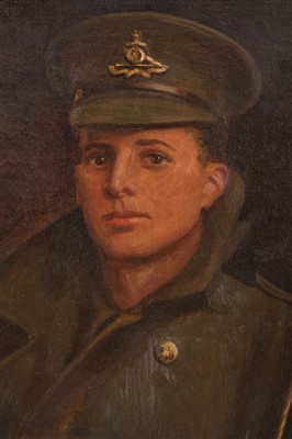 Lot 249 - Royal Horse Artillery. A WWI portrait of an Officer of the Royal Horse Artillery