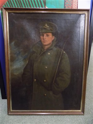 Lot 249 - Royal Horse Artillery. A WWI portrait of an Officer of the Royal Horse Artillery