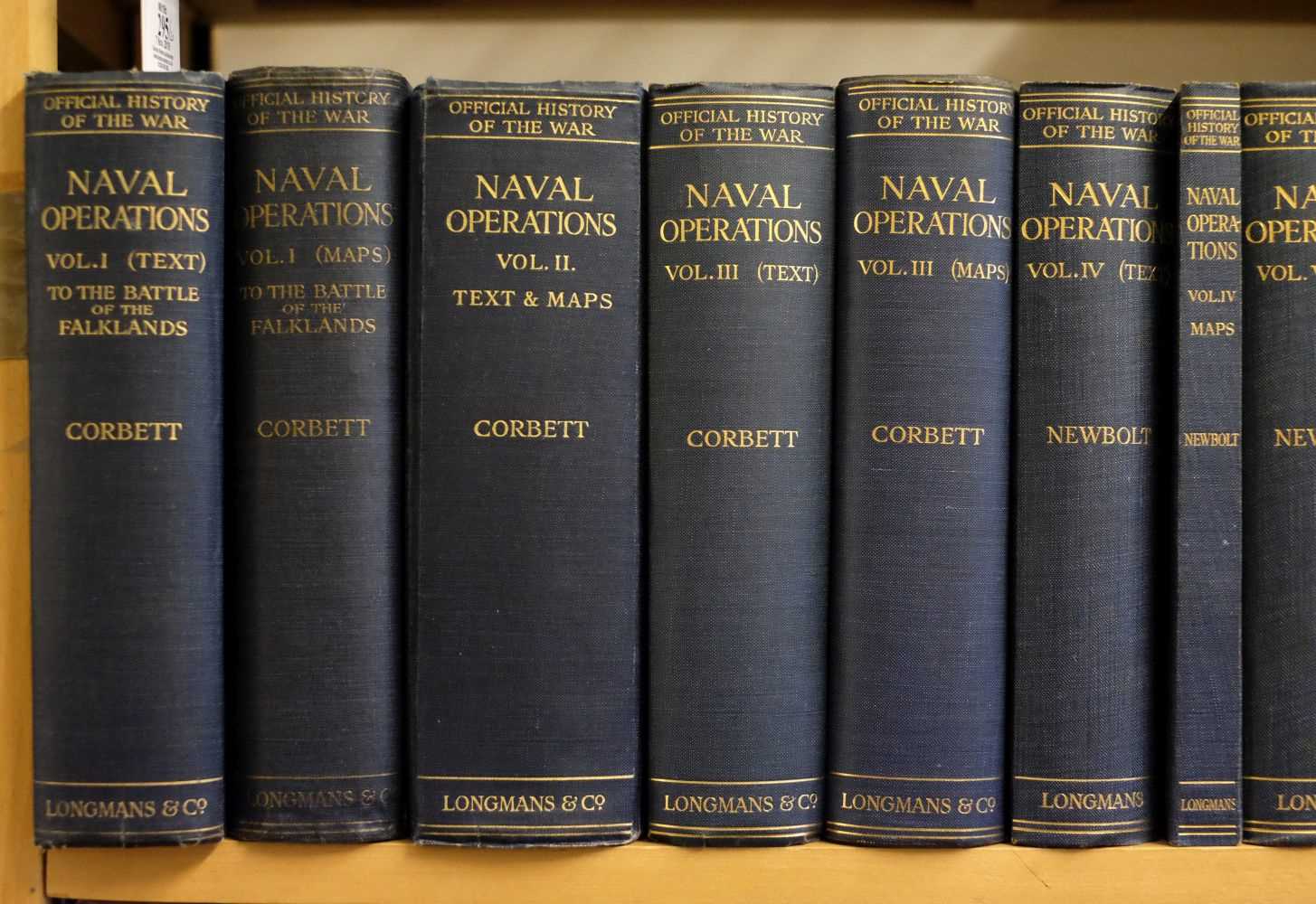Lot 295 - Corbett (Julian. S). History of the Great War based on official documents: Naval Operations