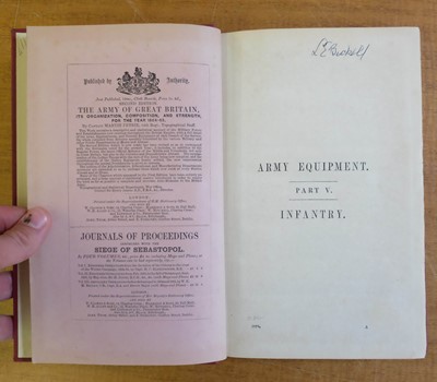 Lot 767 - Petrie (Martin, Compiler). Army equipment, & Hozier (H.M, Compiler). Army equipment