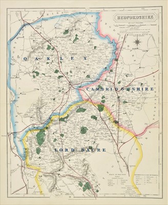 Lot 84 - Walker (J & C). Twenty 'Fox Hunting' maps, circa 1870